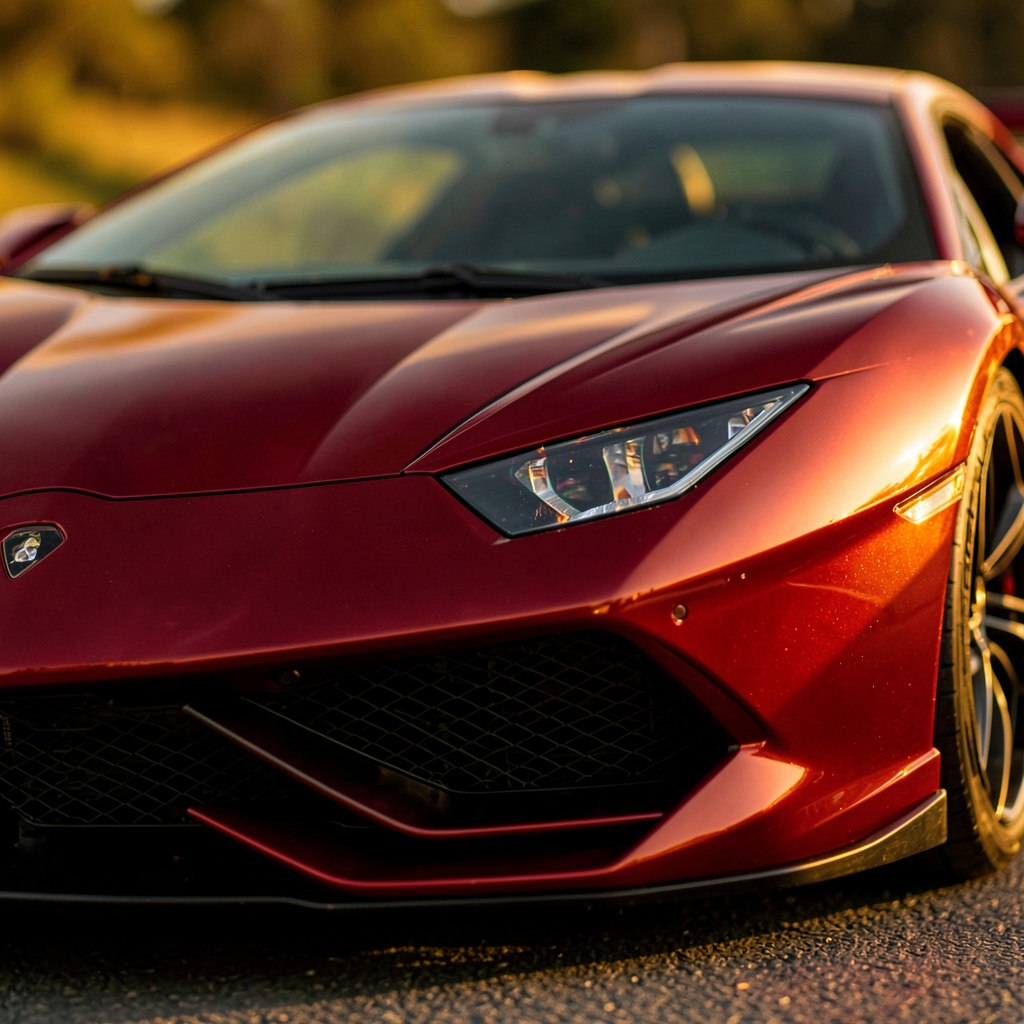 Intérieur de la Lamborghini Aventador SVJ avec sièges baquets rouges, tableau de bord sportif et finitions luxe
