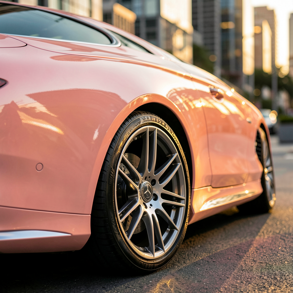 Habitacle cuir de la Mercedes SL 63 AMG personnalisée, détail tableau de bord voiture de luxe