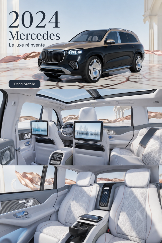 Mercedes-Maybach GLS600 2024, SUV de luxe avec design élégant
