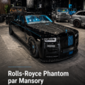Rolls-Royce Phantom de Mansory sur la route, symbolisant luxe et puissance.