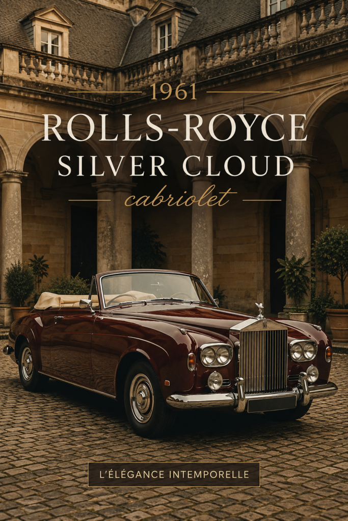 Rolls-Royce Silver Cloud vintage, parfaite pour un mariage luxueux