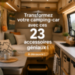 Accessoires pratiques pour transformer votre van en un espace confortable et fonctionnel.