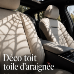 Autocollant gothique sur le toit d'une voiture avec effet ombre