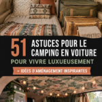 Un camping automobile luxueux avec un aménagement confortable et pratique.