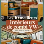 Intérieur de VW Bus avec un agencement chaleureux et accueillant