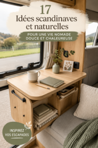 Van aménagé dans un style scandinave chaleureux et naturel