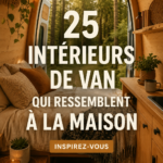 Un intérieur de van cosy avec des touches déco chaleureuses
