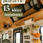 Un camping-car bien organisé avec des astuces de rangement pratiques pour maximiser l'espace.