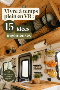 Un camping-car bien organisé avec des astuces de rangement pratiques pour maximiser l'espace.