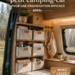 Camping-car bien organisé avec des rangements pratiques