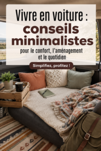 Un intérieur de voiture aménagé de façon minimaliste pour un confort quotidien