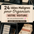 Image d'une voiture organisée avec des rangements optimisés