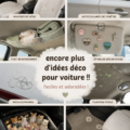 Voiture décorée avec des accessoires colorés