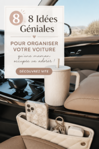 Voiture familiale bien organisée avec des rangements pratiques