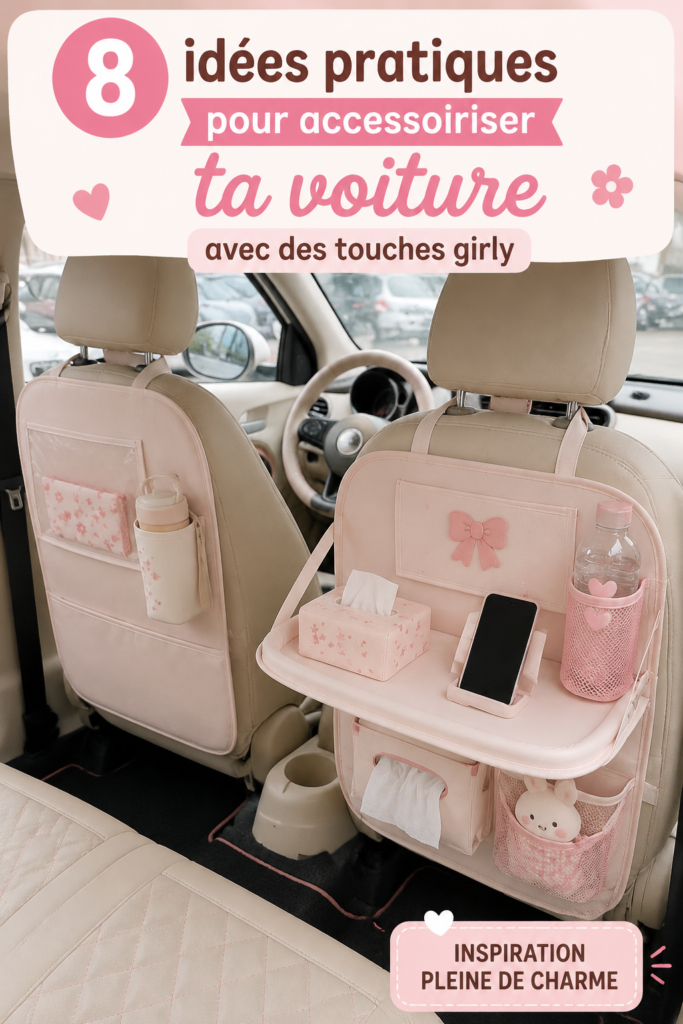Un ensemble d'accessoires roses trendy pour une touche girly